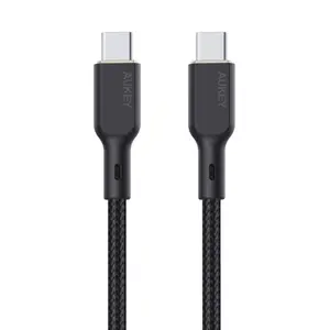 Cáp Aukey CB-KCC101 C-C bọc dù lõi Kevlar siêu bền 1M