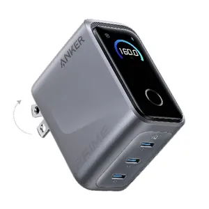 Sạc Anker Prime 3 cổng USB-C 160W có màn hình LED thông minh A2687