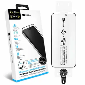 Dán kính cường lực màn hình iPhone 18 Hoda 3d Chống Chói Chống Vân Tay Full Viền Đen Cao Cấp