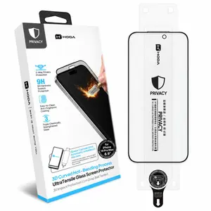 Dán kính cường lực màn hình iPhone 18 Hoda 3d Chống Nhìn Trộm Full Viền Đen Cao Cấp