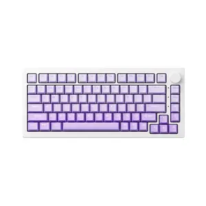 Bàn phím cơ không dây Bluetooth Akko 5075 V3 White+Purple Gradient