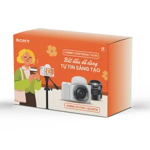Bộ Kit LiveStream/Vlog Sony ZV-E10K + Lens 50mm F1.8