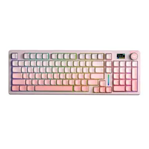 Bàn phím cơ không dây AULA S98 Pro Hồng Gradient