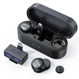 Microphone thu âm không dây Boya Link 3 (2TX + 1RX + Lightning- Type-C Adapter)