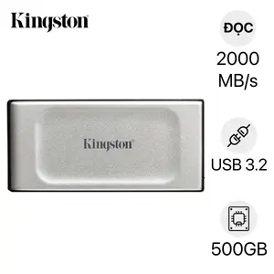 Ổ cứng di động SSD Kingston XS2000 USB 3.2 Gen 2x2 chống nước IP55 500GB