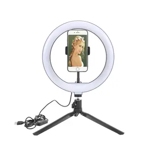 Giá đỡ điện thoại kiêm đèn Livestream Haiyuan 10 inch 2.1M HS330L