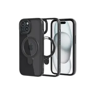 Ốp lưng iPhone 16e/15/14/13 Mipow Ring Holder Clear
