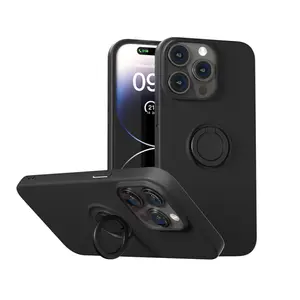Ốp lưng iPhone 15 Pro Max Mipow Ring Stand TPU Leather