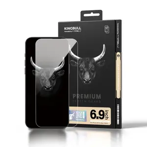 Dán kính cường lực màn hình iPhone 16 Pro Max Mipow Ultra Protector Full Cao Cấp Đen (Không Viền)