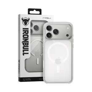 Ốp lưng iPhone 18 Pro/17 Pro Mipow Button Control Tempered Glass with Magsafe Transparent