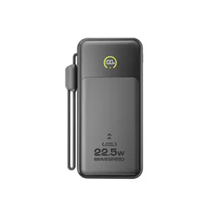 Pin sạc dự phòng Movespeed MSP19 10000mAh 22.5W có màn LCD tích hợp cáp USB-C