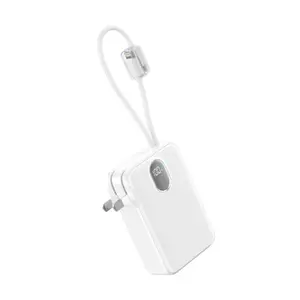 Pin sạc dự phòng StarGO Gem 3 10000mAh 22.5W tích hợp cáp C+L- có chân cắm sạc