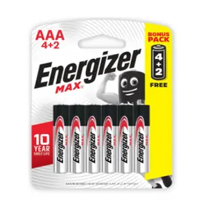 Pin tiểu Energizer Max AAA (4+2 viên/vỉ) E92 BP4+2