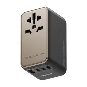 Sạc đa năng Momax 1-World PD 120W 4 cổng Titanium