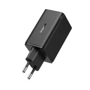 Sạc nhanh Baseus GaN6 Pro 2C + 2U 65W EU kèm cáp C-C 100W 1m