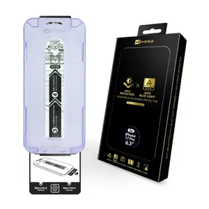 Dán kính cường lực màn hình Apple iPhone 17 Pro Hoda chống ánh sáng xanh full cao cấp đen
