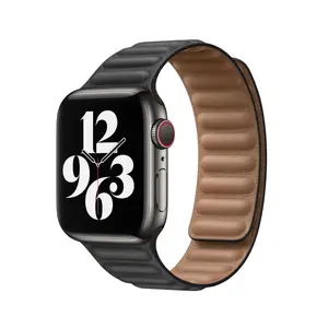 Dây đeo Apple Watch Devia Elegant Leather Two-Tone 38/40/41/42mm