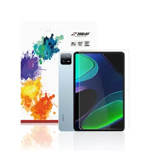 Dán kính cường lực màn hình Xiaomi Redmi Pad 2/Pad 5/Pad 5 Pro/Pad 6/Pad 6 Pro Zeelot Solidsleek Full Viền Đen Cao Cấp