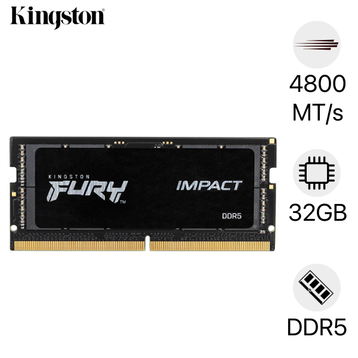  Buy 8GB 4800MT/s DDR5 CL40 SODIMM (KVR48S40BS6-8) Black