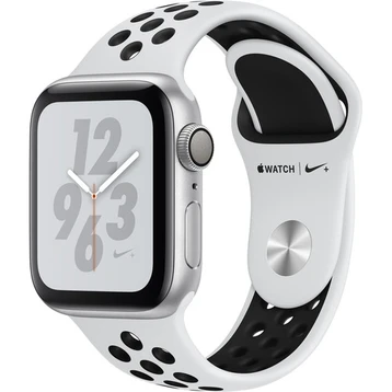 Apple Watch 4 Nike+ 40mm (GPS) Viền Nhôm Bạc - Dây Đen (MU6H2)