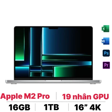 MacBook Pro 16 inch M2 Pro 2023 (12 CPU - 19 GPU - 16GB - 1TB) - Cũ Đẹp