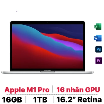 Macbook Pro M1 Pro 16 10 CPU - 16 GPU 16GB 1TB 2021 - Cũ Đẹp