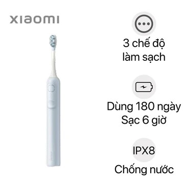 Bàn chải đánh răng điện sóng âm Xiaomi Oscillation Electric Toothbrush Blue GL BHR9809GL