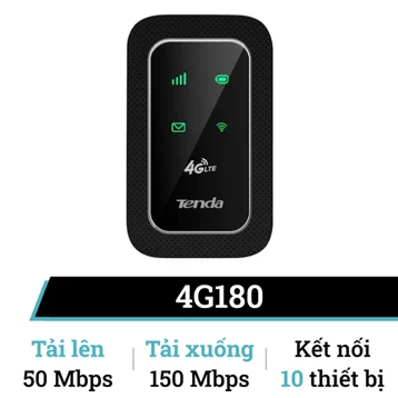 Bộ phát Wifi di động 4GB LTE 150 MBPS Tenda - 4G180