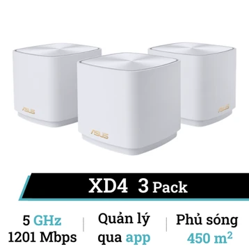 Hệ thống Wifi Mesh Asus XD4 AX1800 Wifi 6 3 Packs