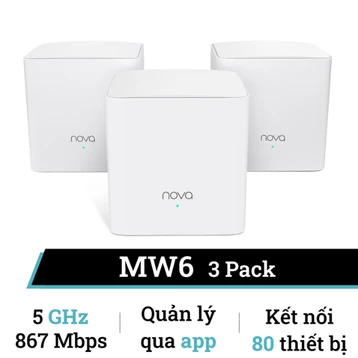 Hệ thống Wifi Mesh cho toàn ngôi nhà AC1200 Tenda Cổng Gigabit - MW5C (3 Pack)
