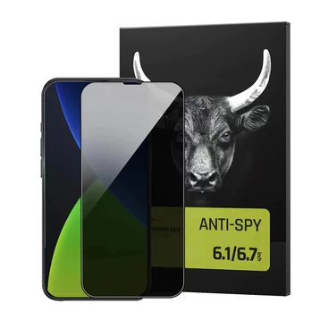 Dán kính cường lực màn hình iPhone 14 Pro Max Mipow Premium Privacy chống nhìn trộm