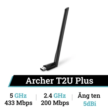 USB Wifi TP-Link T2U Plus Ac600 băng tầng kép - Cũ