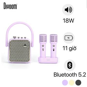 Loa Karaoke Mini Divoom Songbird - SE (2 Mic)