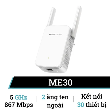 Bộ kích sóng Wifi Mercusys ME30 AC1200