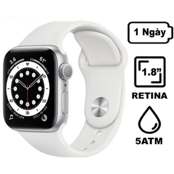 Apple Watch Series 6 44mm (GPS) Viền Nhôm Dây Cao Su - Cũ Đẹp