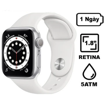 Apple Watch Series 6 44mm (GPS) Viền Nhôm Dây Cao Su - Đã Kích Hoạt