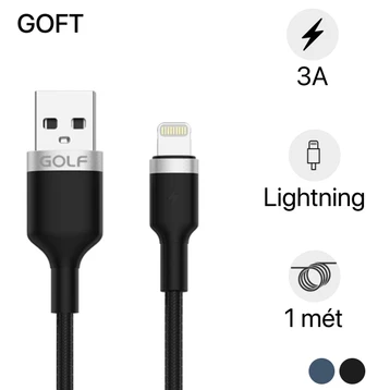 Cáp Golf USB-A to Lightning 2.4A GC-71I dây dù 1M