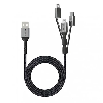 Cáp Mazer Power Link II 3 in 1 dài 1M