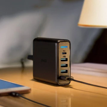 Sạc Anker PowerPort Speed 5 Cổng 60W USB-C Power Delivery A2056 Đen