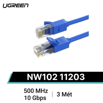 Dây cáp mạng Ugreen Cat6 NW102 11203 Dài 3M