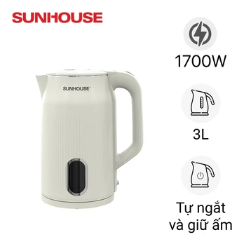 Ấm siêu tốc 2 lớp Sunhouse SHD1365
