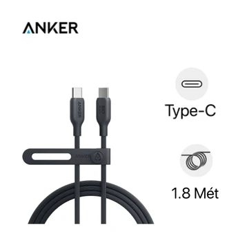 Cáp Anker 544 USB-C to USB-C 140W 1.8M A80F2H11/A80F2H21