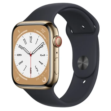 Apple Watch Series 8 45mm (GPS) - Viền Thép Dây Cao Su - Cũ Trầy Xước