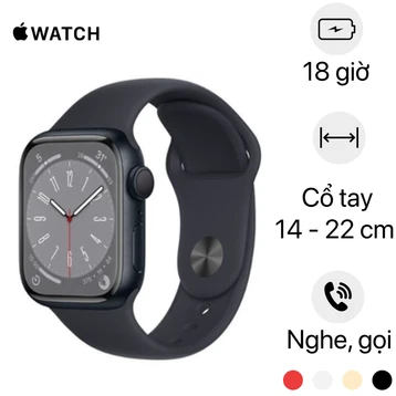 Apple Watch Series 8 45mm GPS viền nhôm | Chính hãng VN/A