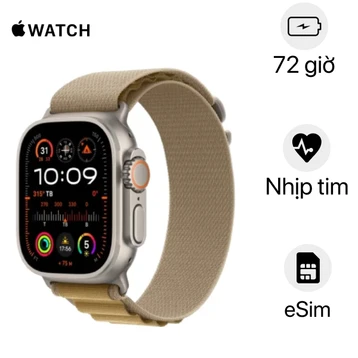 Apple Watch Ultra 2 2024 49mm 4G Viền Titan Dây Alpine Size M - Chính hãng Đã kích hoạt