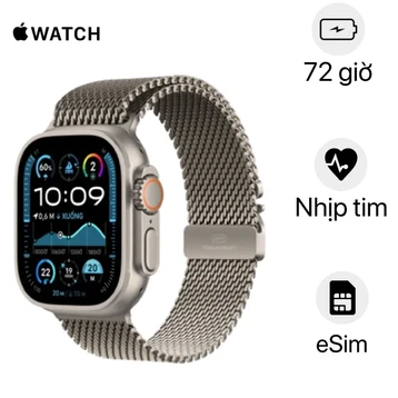 Apple Watch Ultra 2 2024 49mm 4G Viền Titan Dây Titan Size S | Chính hãng VN/A
