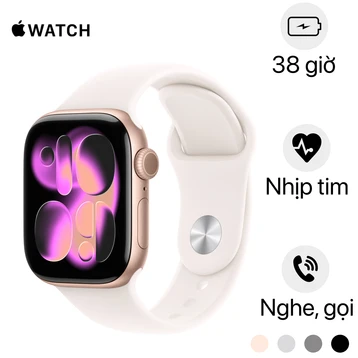 Apple Watch Series 11 46mm (5G) Viền Nhôm Dây Cao Su Size M/L | Chính hãng Apple Việt Nam