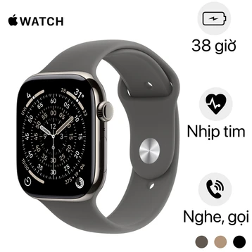 Apple Watch Series 11 42mm (5G) Viền Titan Dây Cao Su Size S/M | Chính hãng Apple Việt Nam