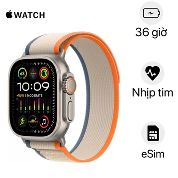 Apple Watch Ultra 2 2023 49mm (4G) viền titan dây quấn Trail Size M/L - Cũ Đẹp