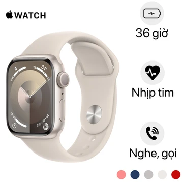 Apple Watch Series 9 45mm (GPS) viền nhôm dây cao su | Chính hãng Apple Việt Nam